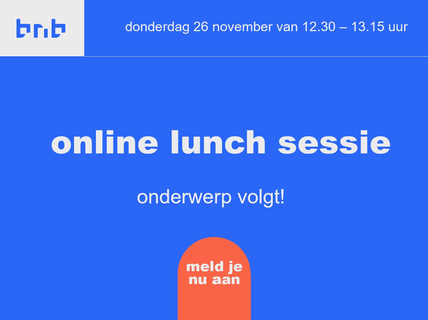 Online Lunch Sessie